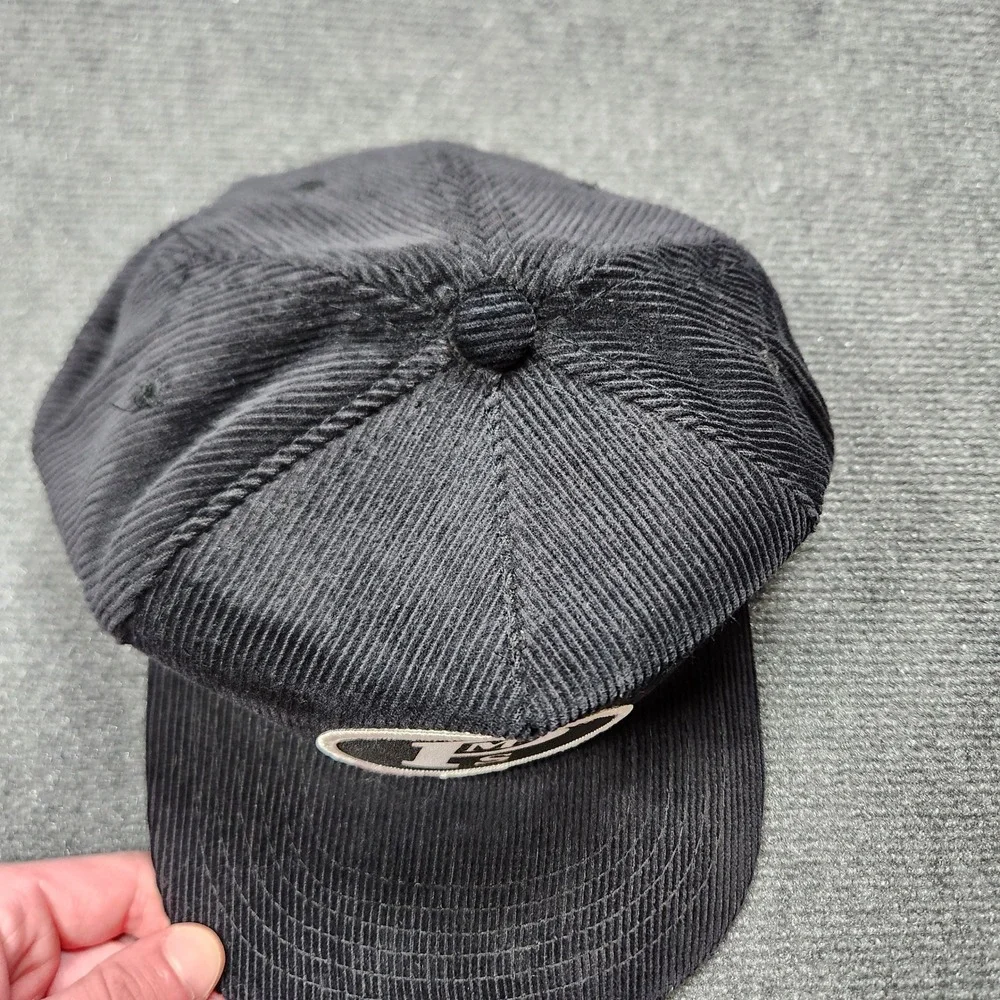 Yupoong PMS Patch Corduroy Snapback Hat Mens Black‎ vintage railroad